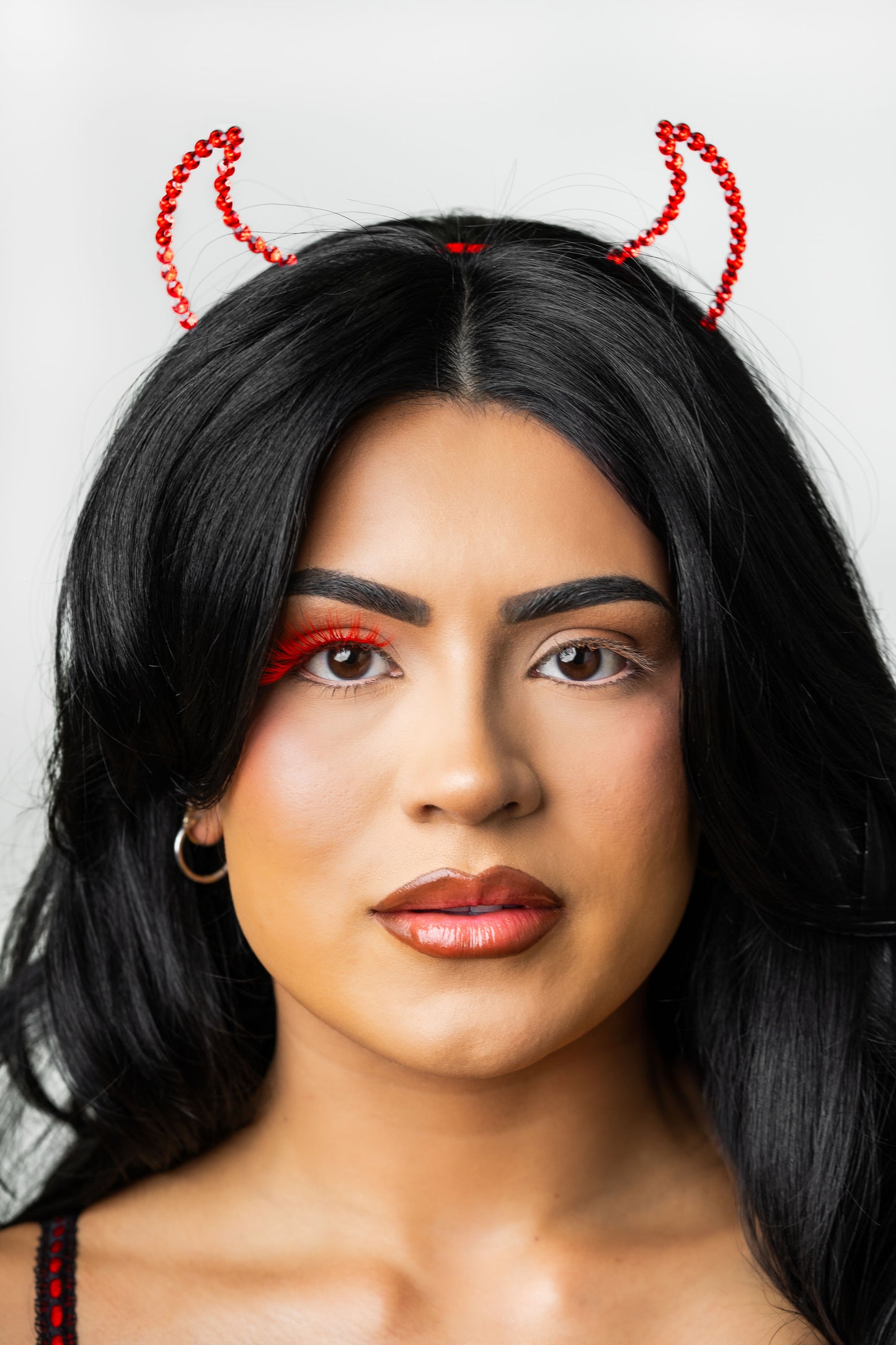 BAHIRA Color Craze “Siren” Vegan Friendly All-Red Glow Lash, Bold Color with a Radiant Glow Effect, Lightweight and Comfortable, Designed for an All-Day Reusable Wear