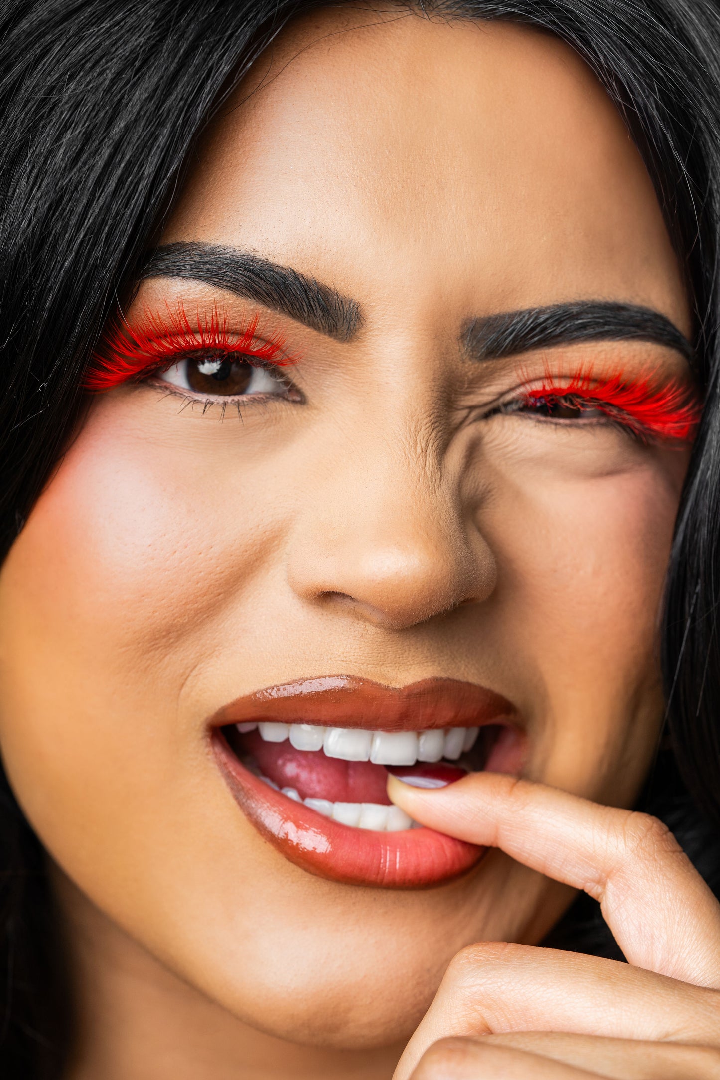 BAHIRA Color Craze “Siren” Vegan Friendly All-Red Glow Lash, Bold Color with a Radiant Glow Effect, Lightweight and Comfortable, Designed for an All-Day Reusable Wear