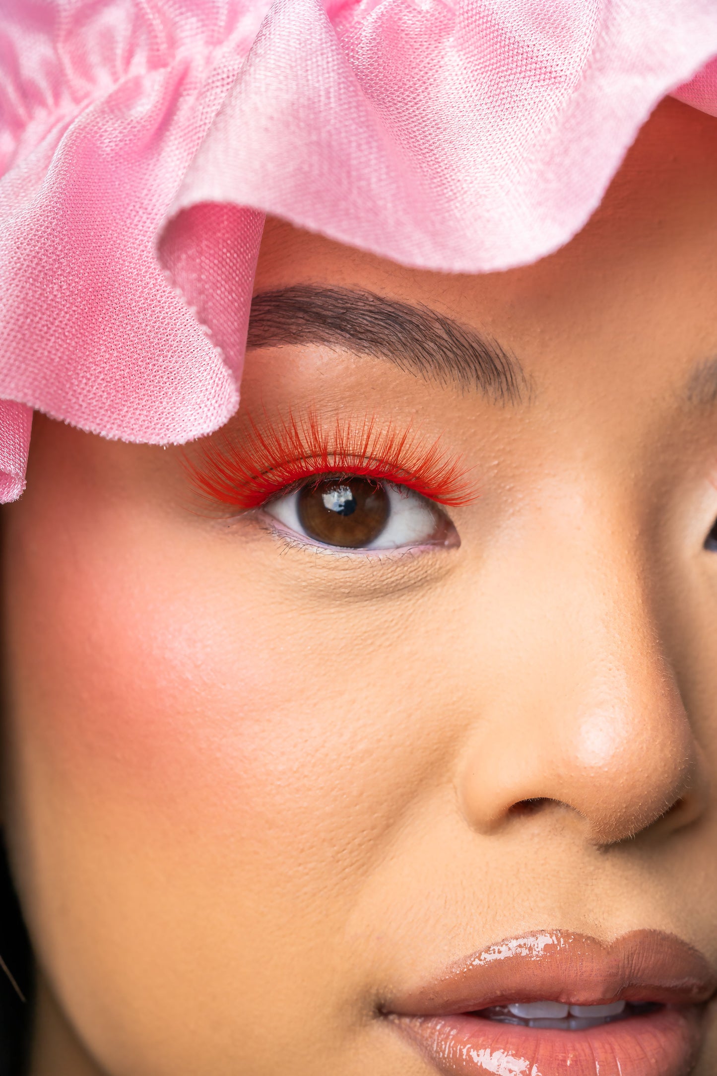 BAHIRA Color Craze “Siren” Vegan Friendly All-Red Glow Lash, Bold Color with a Radiant Glow Effect, Lightweight and Comfortable, Designed for an All-Day Reusable Wear