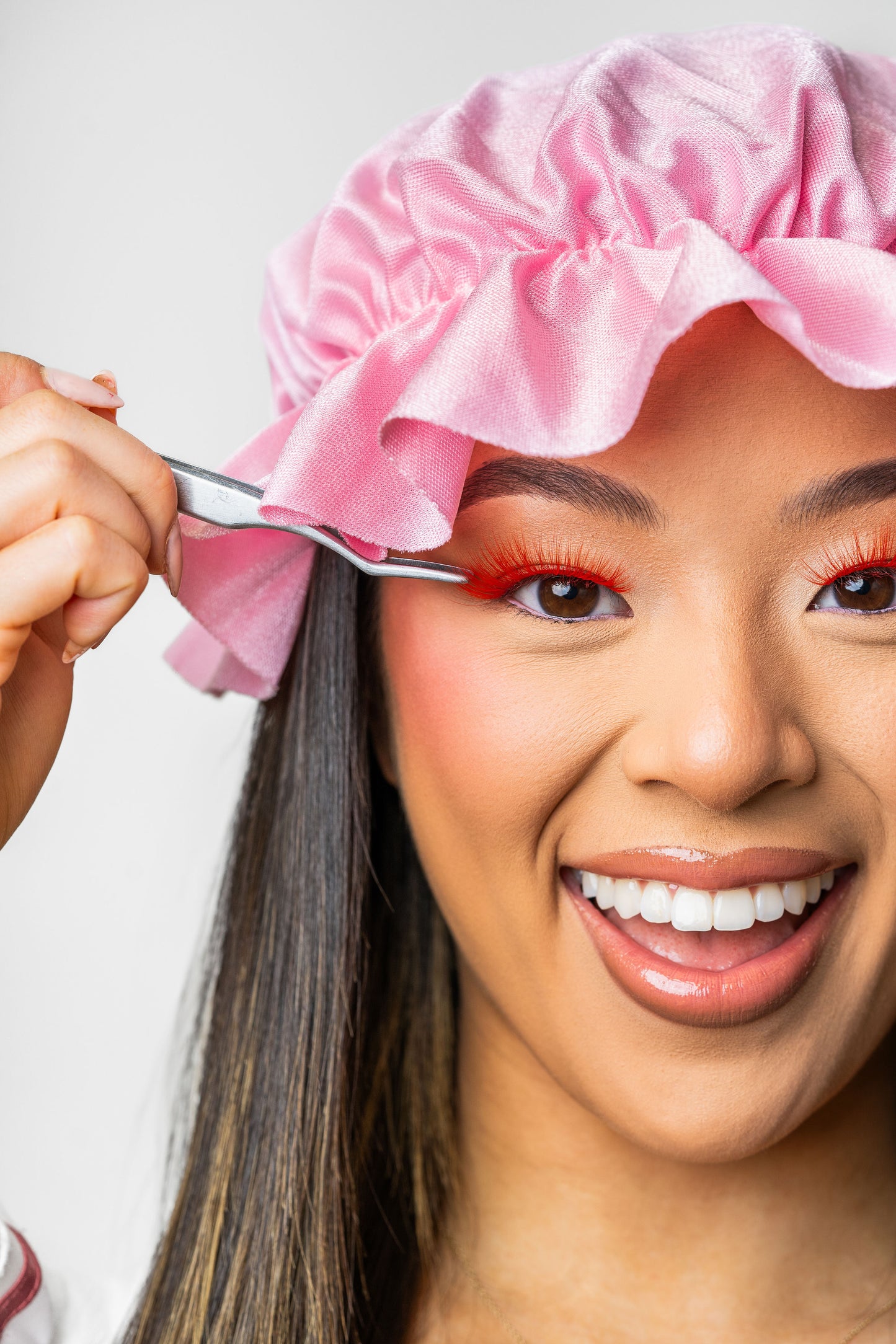BAHIRA Color Craze “Siren” Vegan Friendly All-Red Glow Lash, Bold Color with a Radiant Glow Effect, Lightweight and Comfortable, Designed for an All-Day Reusable Wear