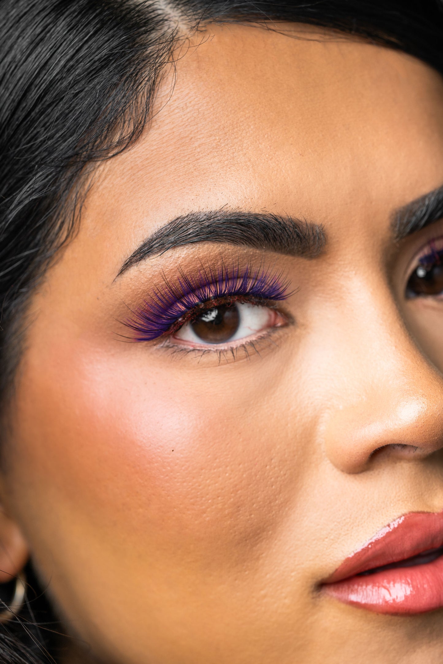 BAHIRA Color Craze “Euphoria” Vegan Friendly Purple Glow Lash, Bold Color with a Radiant Glow Effect, Lightweight and Comfortable, Designed for an All-Day Reusable Wear