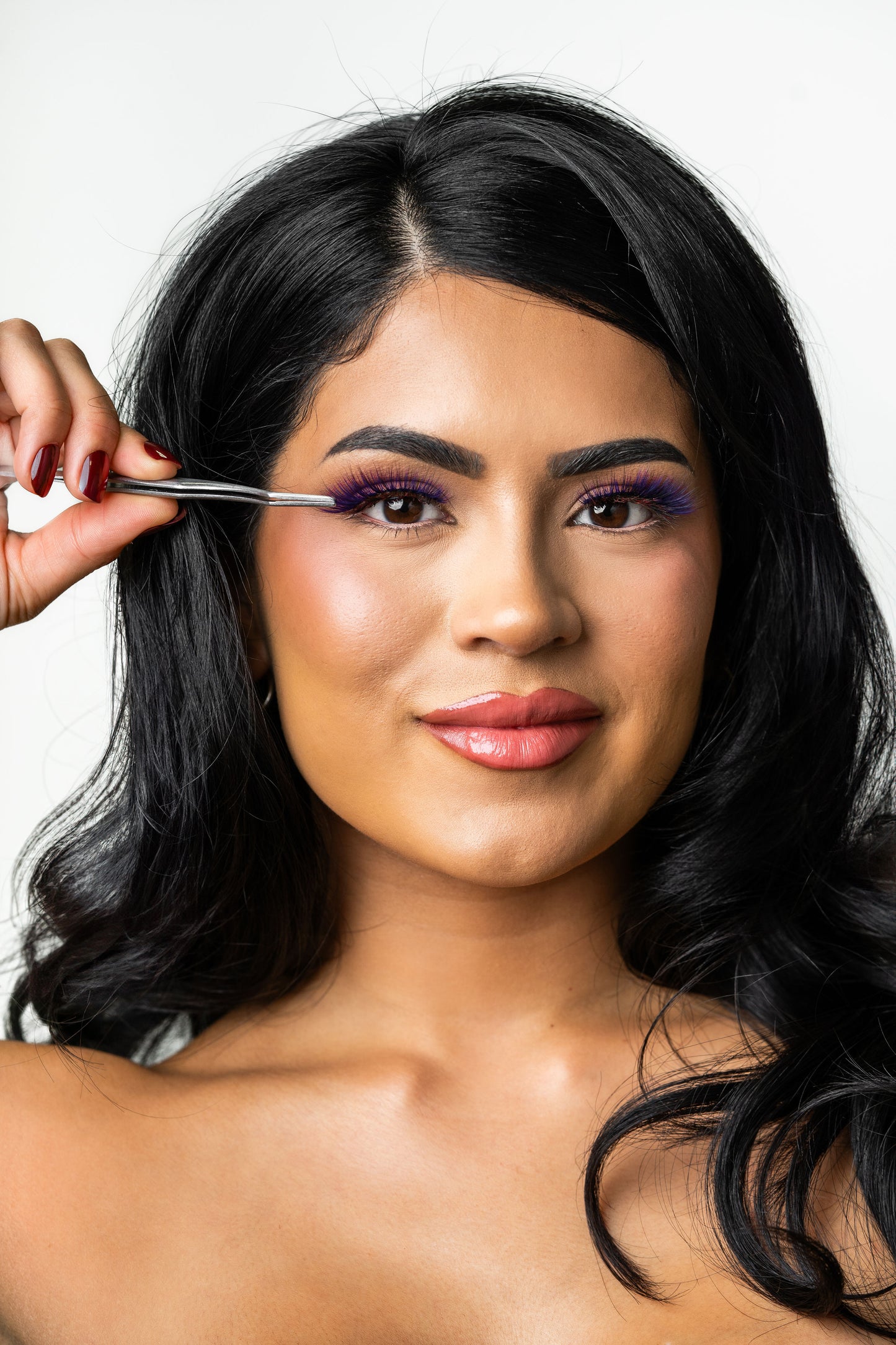 BAHIRA Color Craze “Euphoria” Vegan Friendly Purple Glow Lash, Bold Color with a Radiant Glow Effect, Lightweight and Comfortable, Designed for an All-Day Reusable Wear