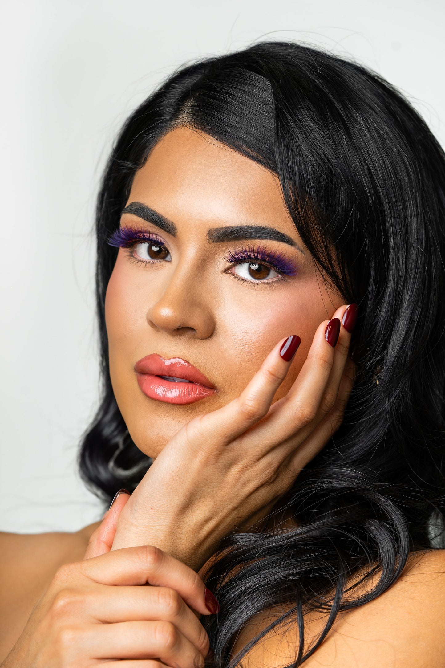BAHIRA Color Craze “Euphoria” Vegan Friendly Purple Glow Lash, Bold Color with a Radiant Glow Effect, Lightweight and Comfortable, Designed for an All-Day Reusable Wear