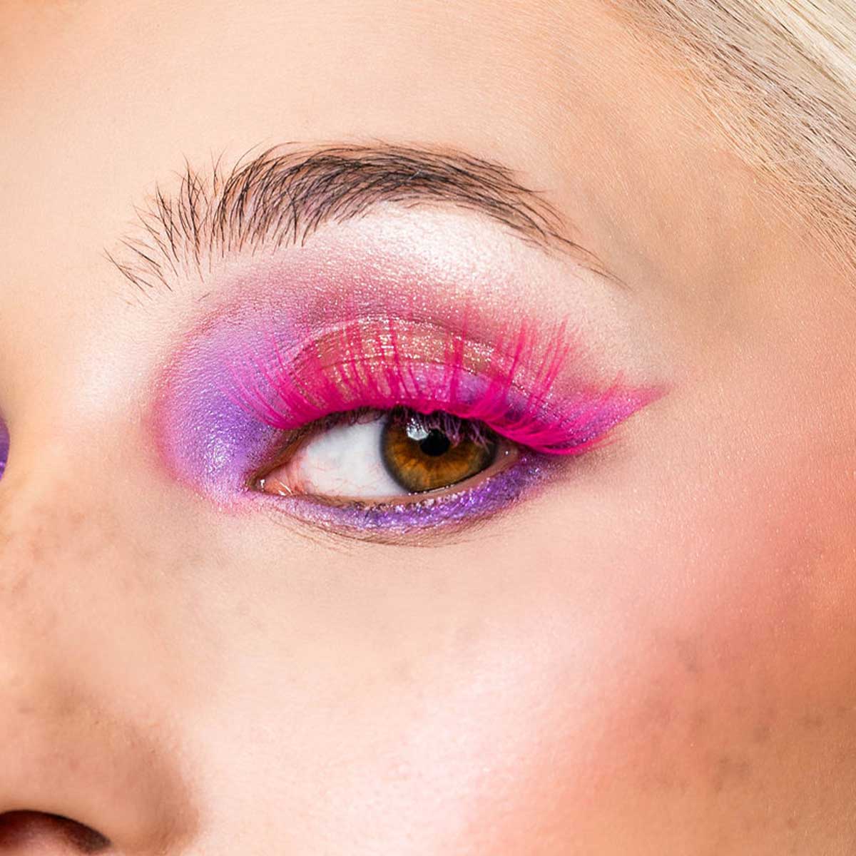 BAHIRA Color Craze “Bebesita” Vegan Friendly Pink Glow Lash, Vivid Color with a Radiant Glow Effect, Lightweight and Comfortable, Designed for an All-Day Reusable Wear