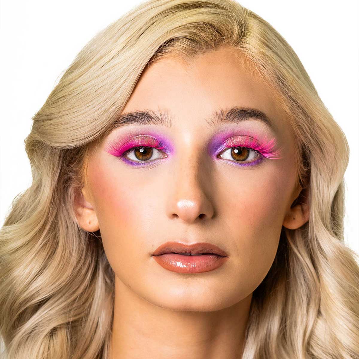 BAHIRA Color Craze “Bebesita” Vegan Friendly Pink Glow Lash, Vivid Color with a Radiant Glow Effect, Lightweight and Comfortable, Designed for an All-Day Reusable Wear