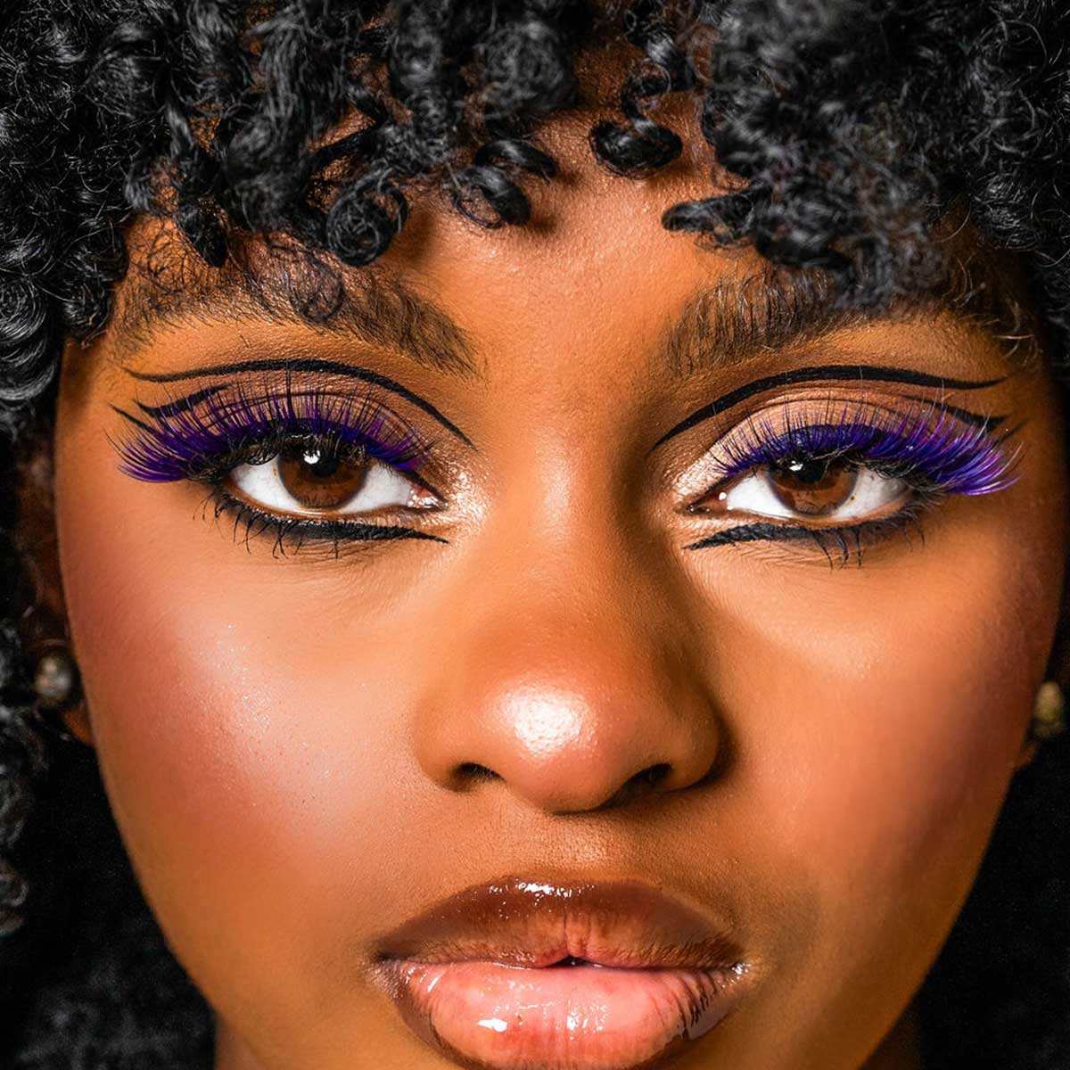 BAHIRA Color Craze “Euphoria” Vegan Friendly Purple Glow Lash, Bold Color with a Radiant Glow Effect, Lightweight and Comfortable, Designed for an All-Day Reusable Wear