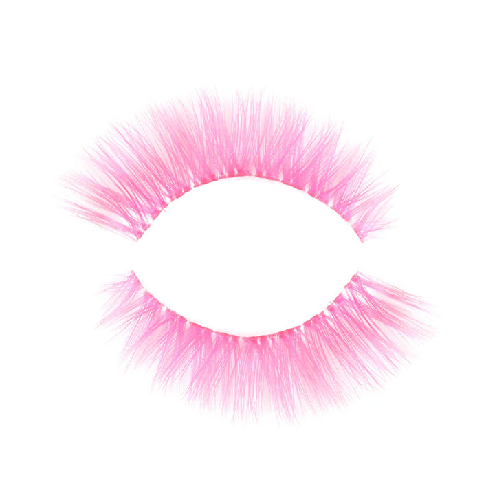 BAHIRA Color Craze “Bebesita” Vegan Friendly Pink Glow Lash, Vivid Color with a Radiant Glow Effect, Lightweight and Comfortable, Designed for an All-Day Reusable Wear