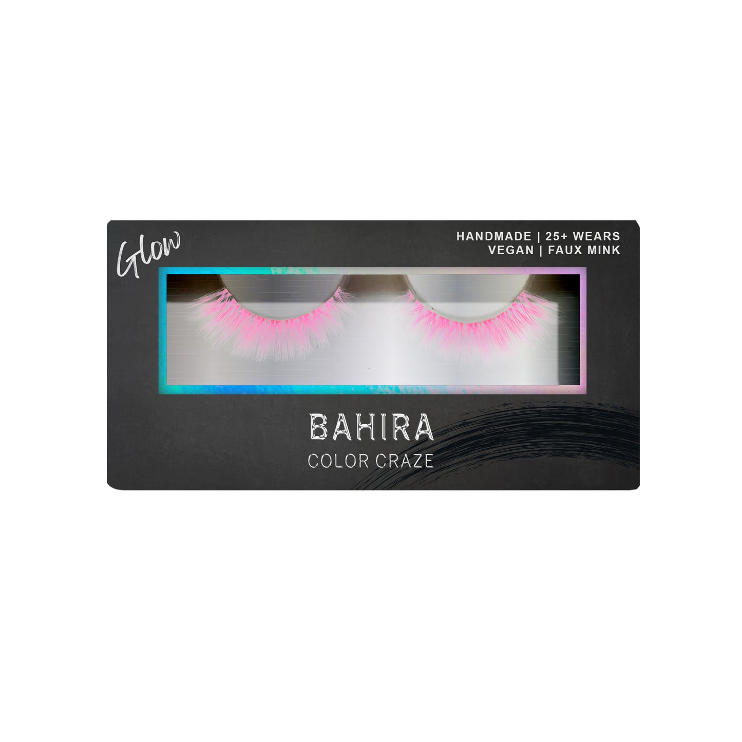 BAHIRA Color Craze “Bebesita” Vegan Friendly Pink Glow Lash, Vivid Color with a Radiant Glow Effect, Lightweight and Comfortable, Designed for an All-Day Reusable Wear