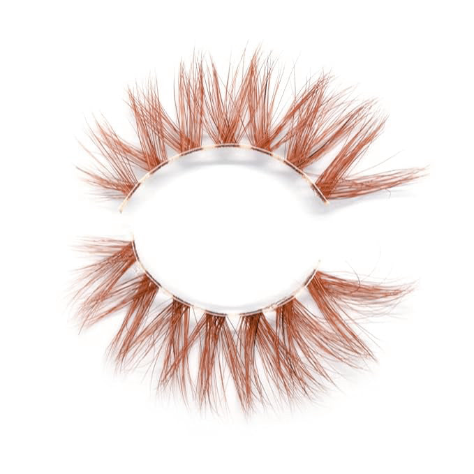 BAHIRA Color Craze “Ember” Vegan Friendly Red Nude Lash, Bold Color with a Natural Enhancement, Lightweight and Comfortable, Designed for an All-Day Reusable Wear