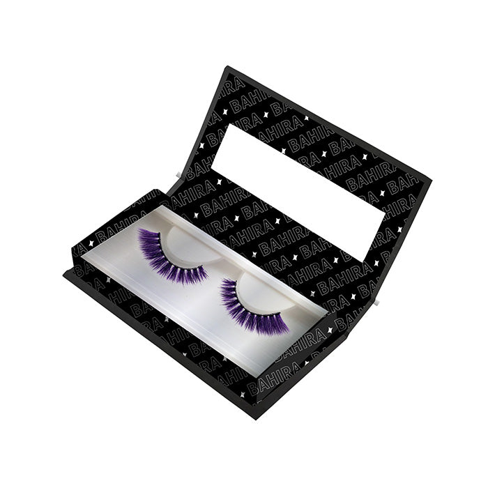 BAHIRA Color Craze “Euphoria” Vegan Friendly Purple Glow Lash, Bold Color with a Radiant Glow Effect, Lightweight and Comfortable, Designed for an All-Day Reusable Wear