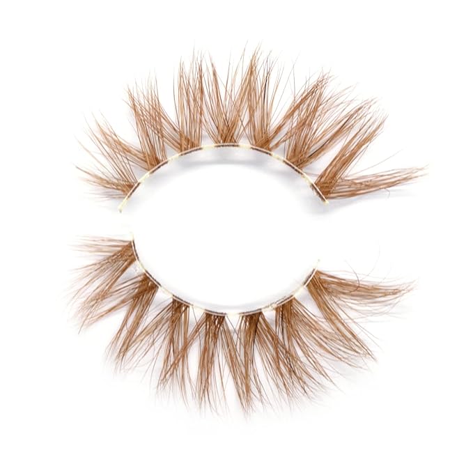 BAHIRA Color Craze “Guerita” Vegan Friendly White Nude Lash, Subtle Enhancement with a Soft Radiant Touch, Lightweight and Comfortable, Designed for an All-Day Reusable Wear