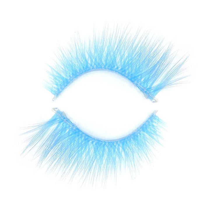 BAHIRA Color Craze “Icebox” Vegan Friendly All-Blue Glow Lash, Vivid Color with a Radiant Glow Effect, Lightweight and Comfortable, Designed for an All-Day Reusable Wear