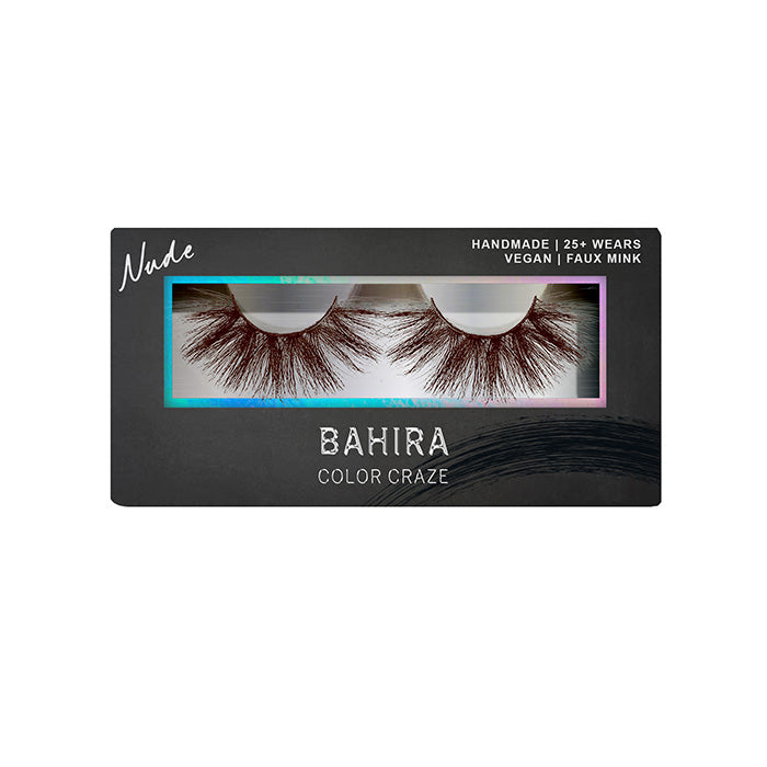 BAHIRA Color Craze “Rosé” Vegan Friendly Wispy Rose Brown Nude Lash, Natural Look with Subtle Color Enhancement, Lightweight and Comfortable, Designed for an All-Day Reusable Wear