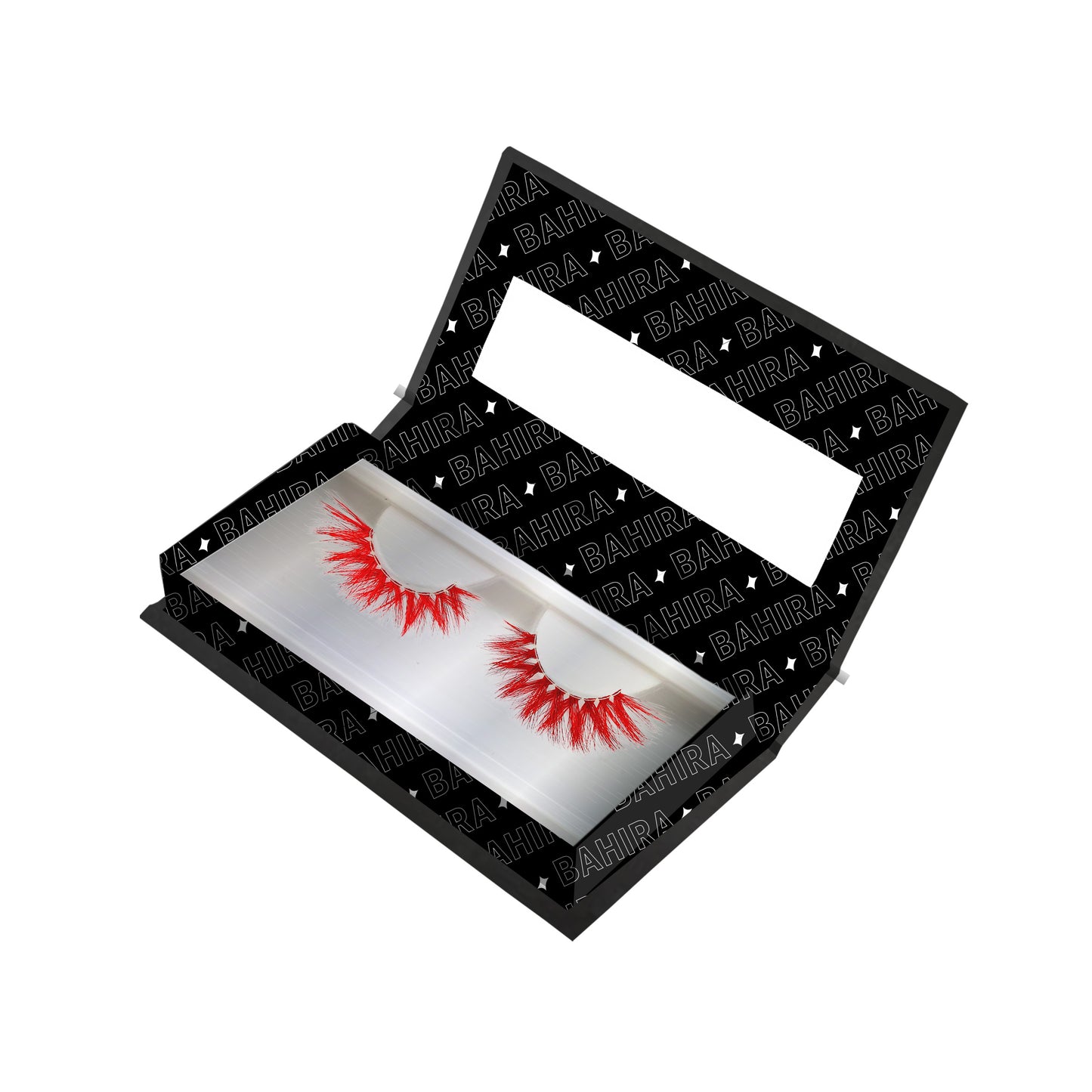 BAHIRA Color Craze “Siren” Vegan Friendly All-Red Glow Lash, Bold Color with a Radiant Glow Effect, Lightweight and Comfortable, Designed for an All-Day Reusable Wear