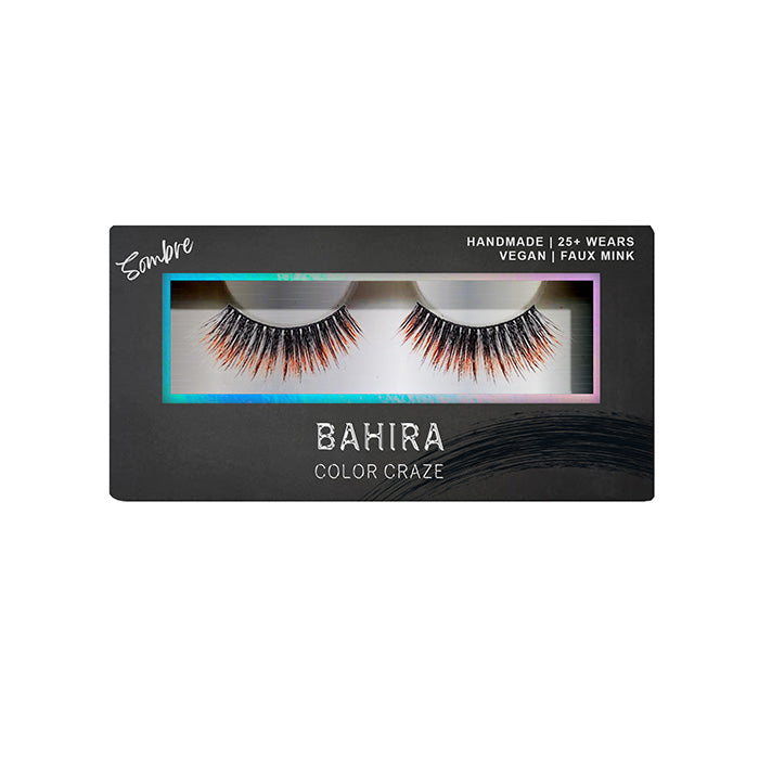 BAHIRA Color Craze “Twilight” Vegan Friendly Brown Sombré Lash, Bold Color with a Soft Ombre Transition, Lightweight and Comfortable, Designed for an All-Day Reusable Wear