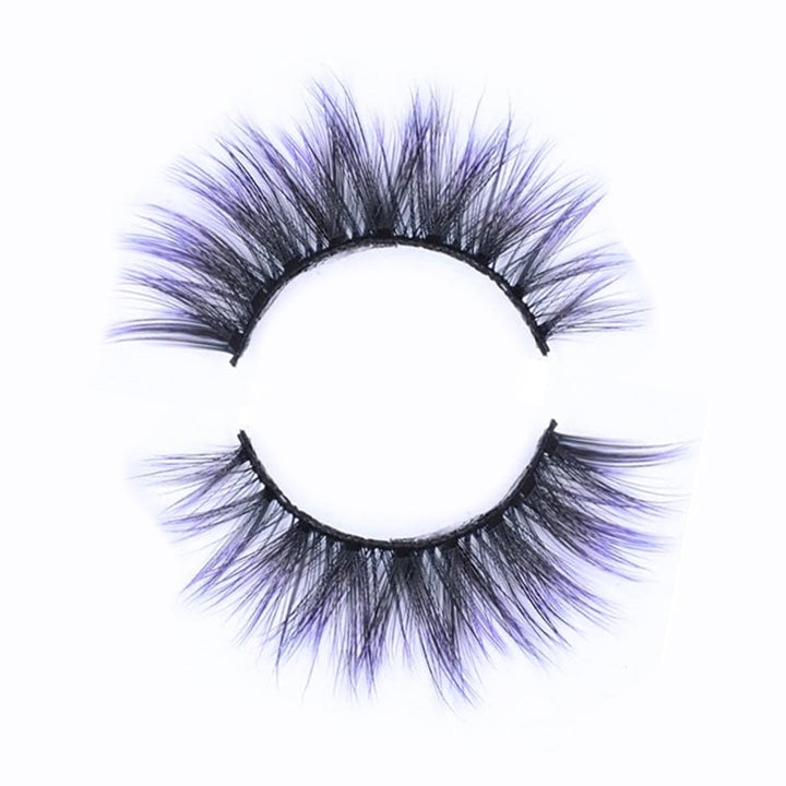 BAHIRA Color Craze “Vixen” Vegan Friendly Purple Sombré Lash, Bold Color with a Soft Ombre Transition, Lightweight and Comfortable, Designed for an All-Day Reusable Wear