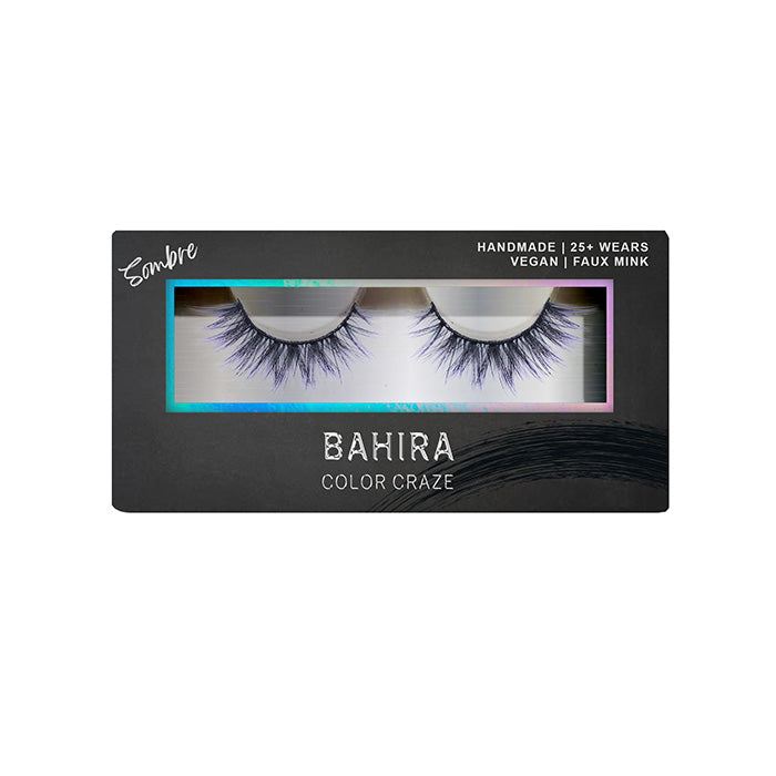 BAHIRA Color Craze “Vixen” Vegan Friendly Purple Sombré Lash, Bold Color with a Soft Ombre Transition, Lightweight and Comfortable, Designed for an All-Day Reusable Wear